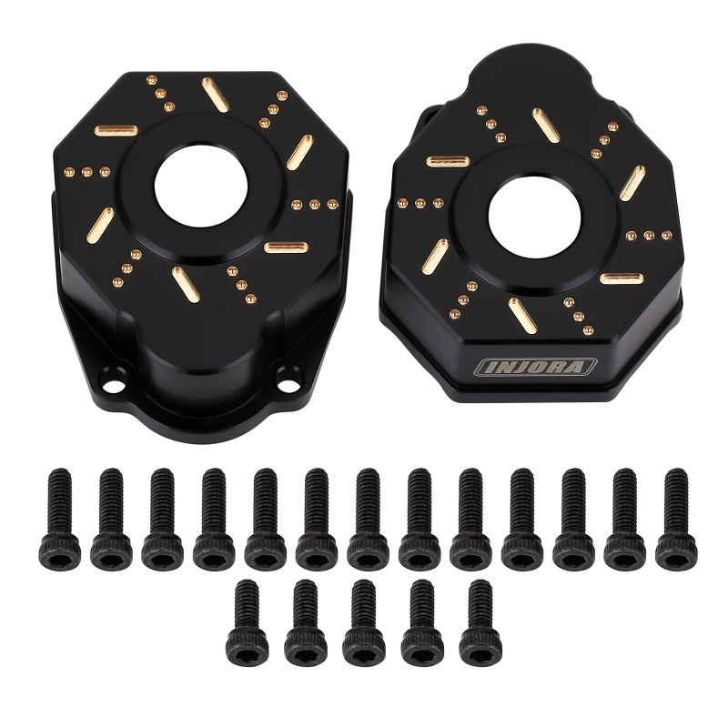 TRX4-8251D-BK INJORA 49g/Pcs Black Brass Outer Portal Drive Housing #8251 For TRX-4 TRX-6
