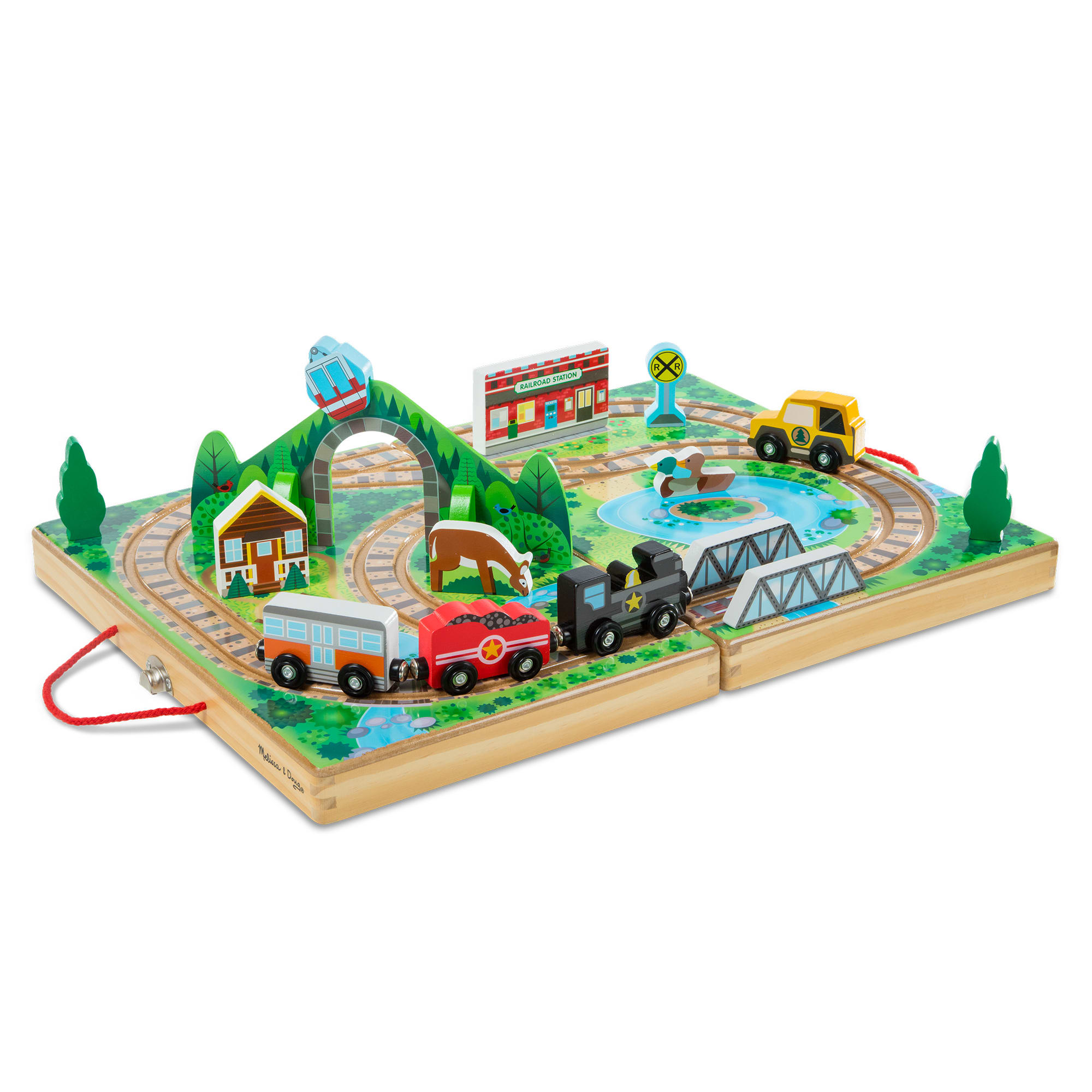 Melissa & Doug Take-Along Railroad - 30140