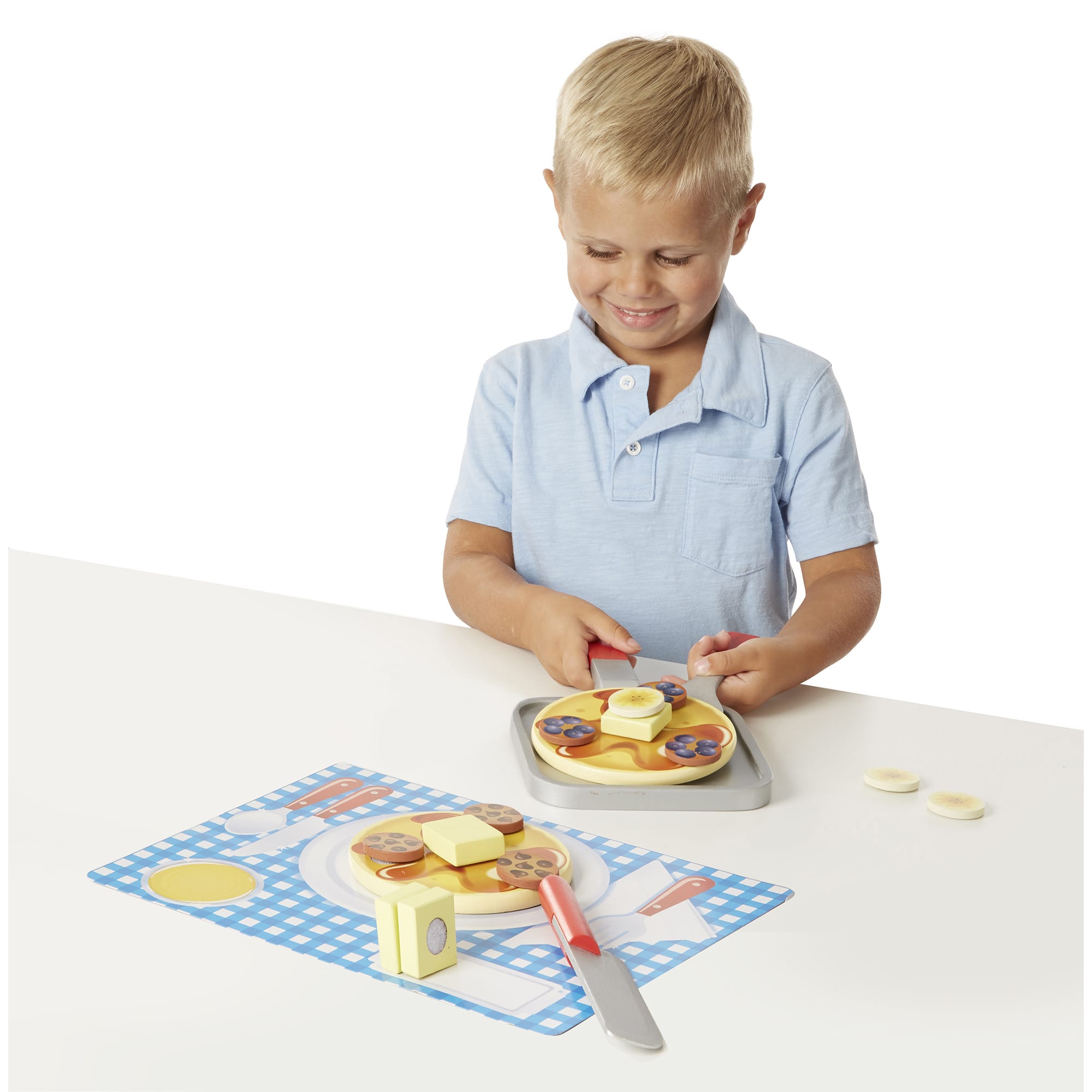 Melissa & Doug Wooden Flip & Serve Pancake Set - 9342