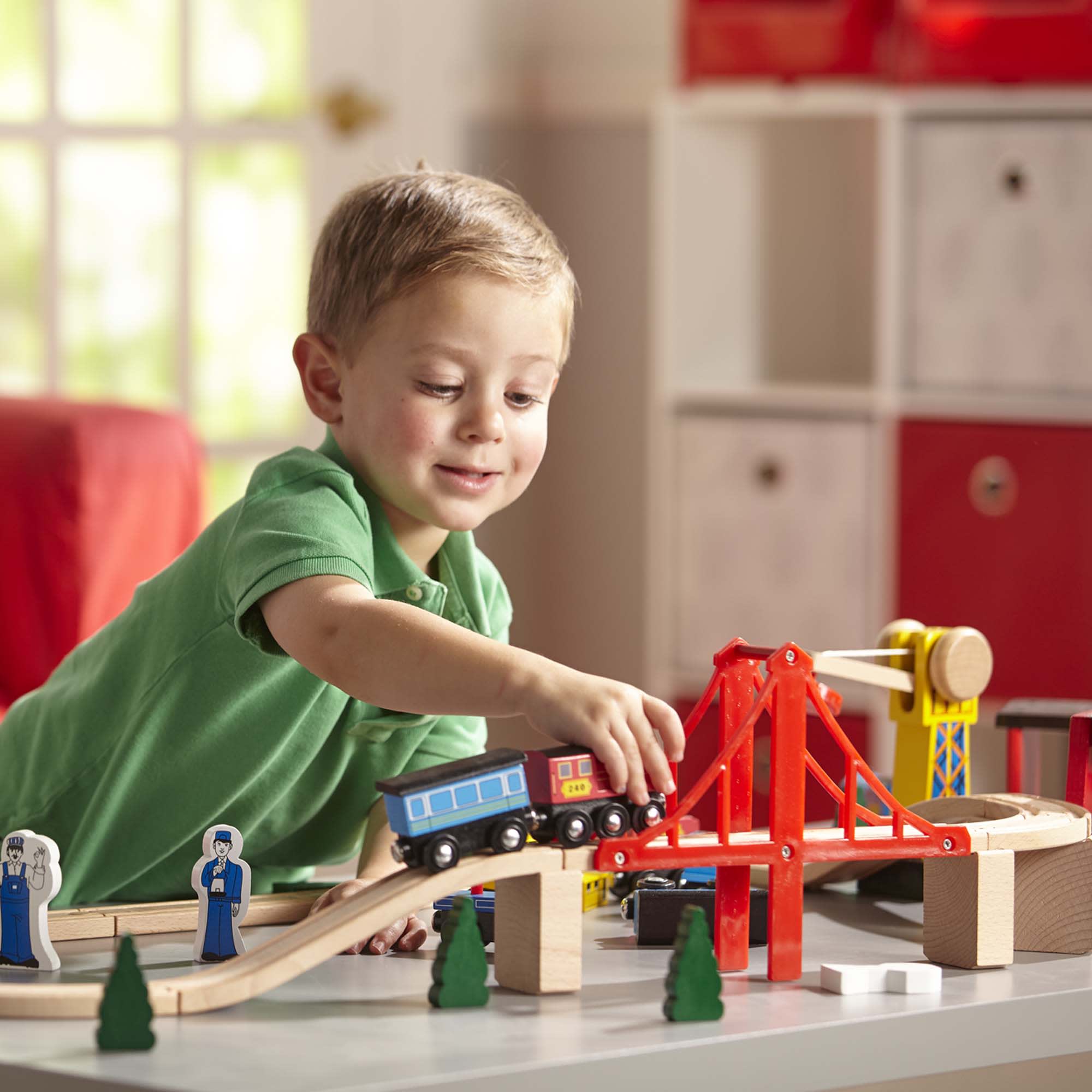 Melissa & Doug Wooden Railway Set - 701