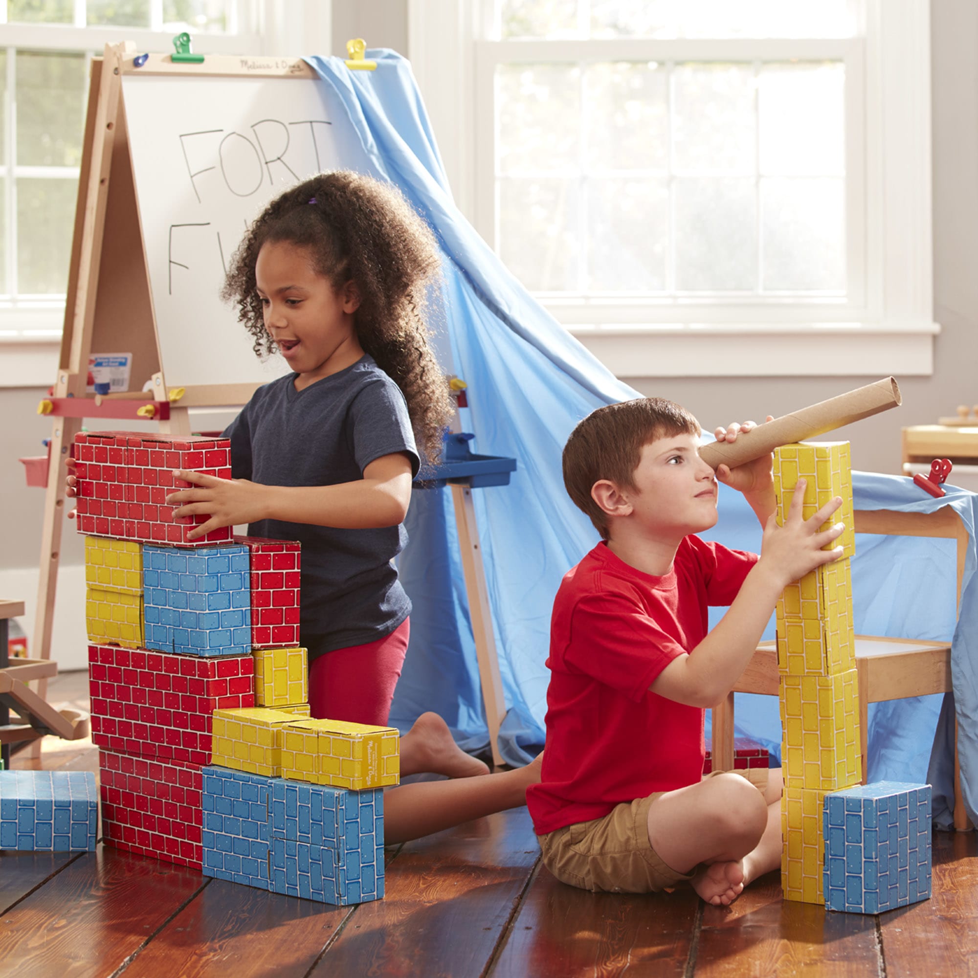 Melissa & Doug Deluxe Jumbo Cardboard Blocks (40 pc) - 2784