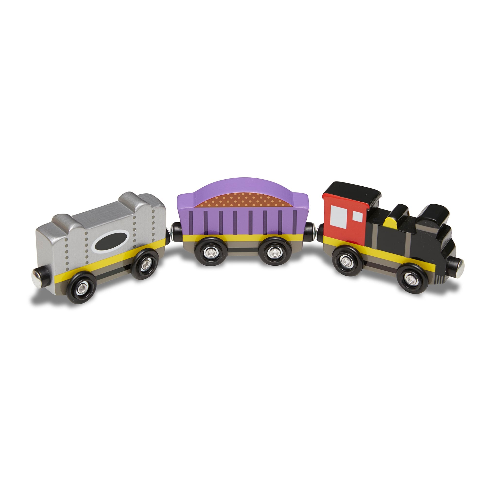 Melissa & Doug Wooden Train Cars - 5186