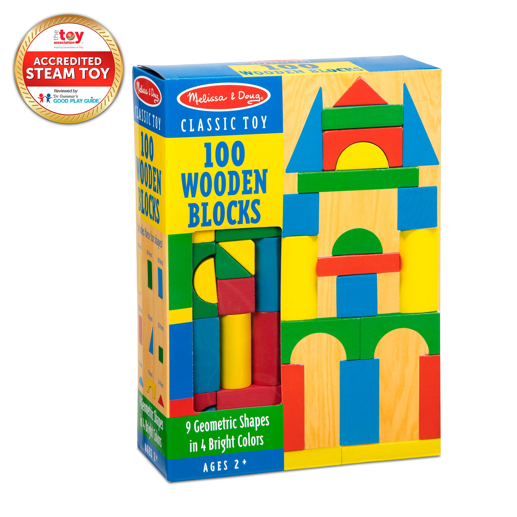 Melissa & Doug 100-Piece Wood Blocks Set - 481