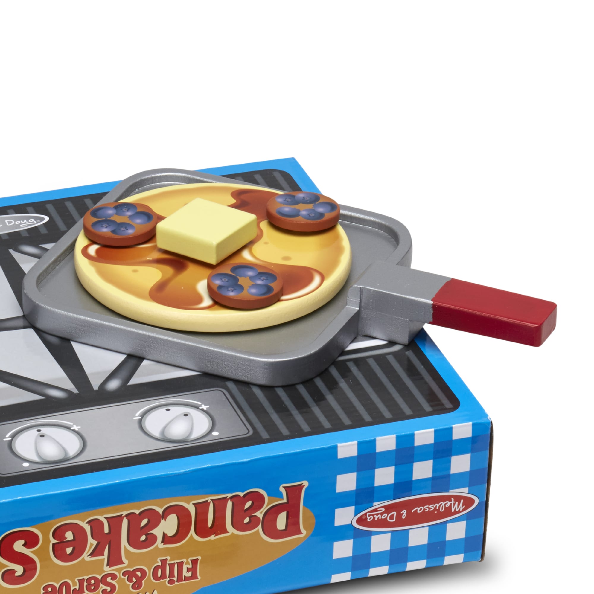 Melissa & Doug Wooden Flip & Serve Pancake Set - 9342