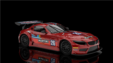 NSR0602SW BMW Z4 GT3 Martini Racing LiveryRed #26 SW SHARK 25K EVO