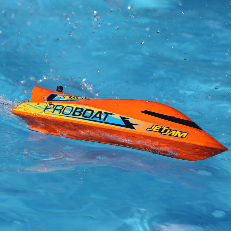 PRB08031V2T1	Jet Jam 12" Pool Racer, Brushed, Orange: RTR