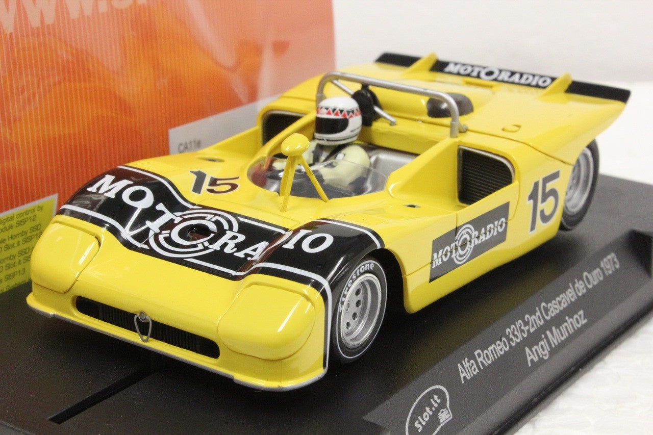 SICA11E Slot.it Alfa Romeo 33/3 2nd Cascavel de Ouro 1973 #15, 1:32