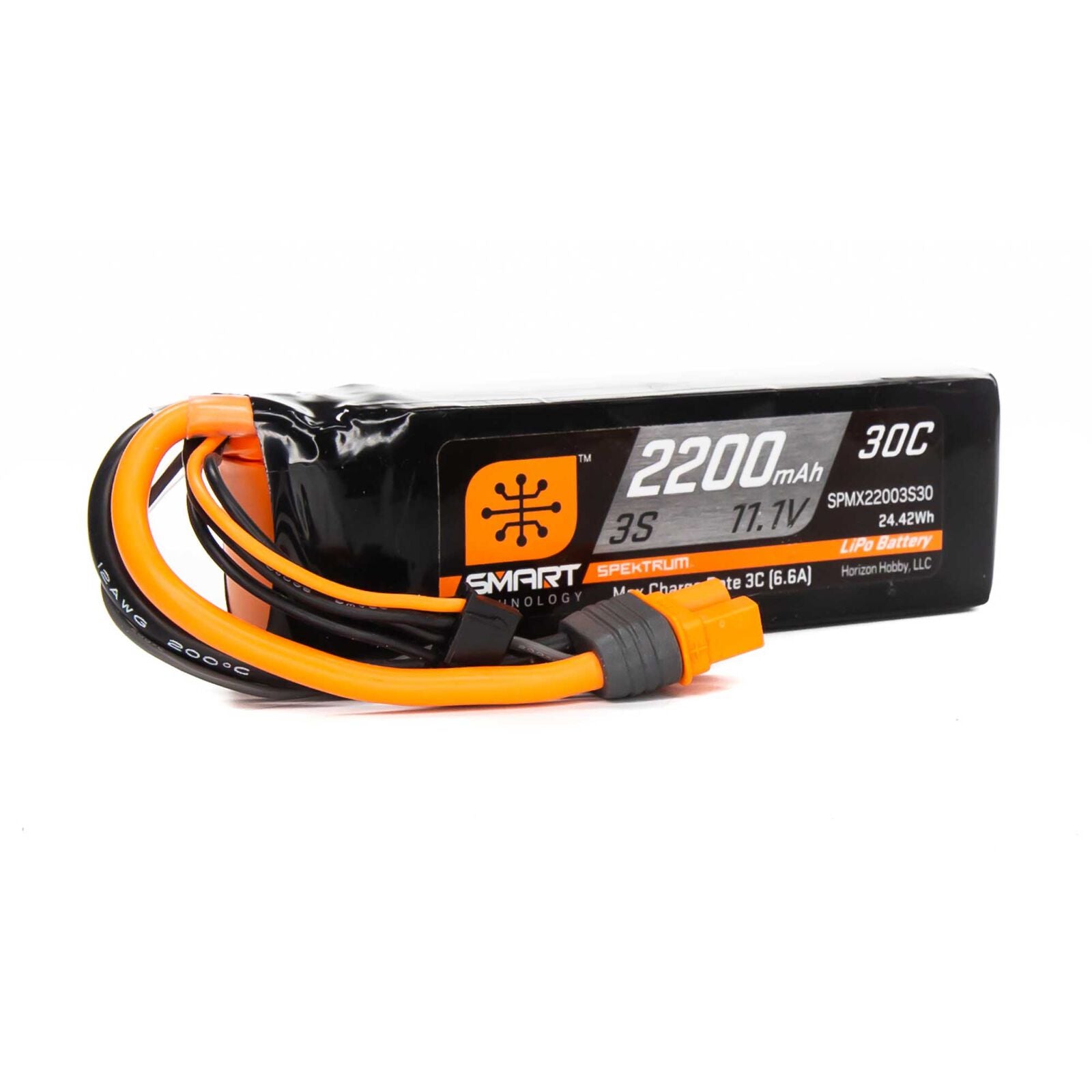 SPMX22003S30	2200mAh 3S 11.1V Smart LiPo 30C; IC3