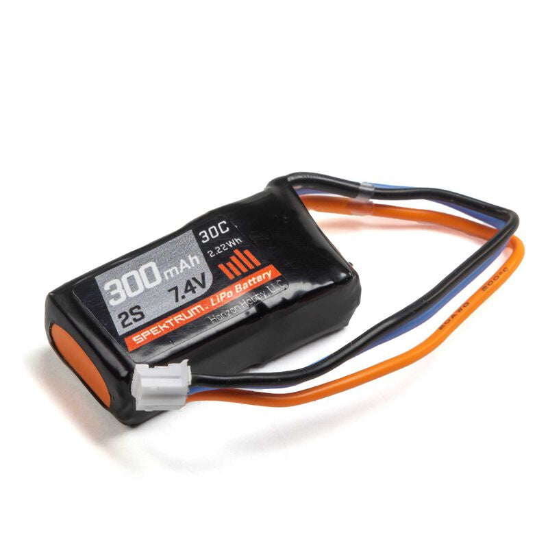 SPMX3002S30	300mAh 2S 7.4V 30C LiPo Battery; PH Connector