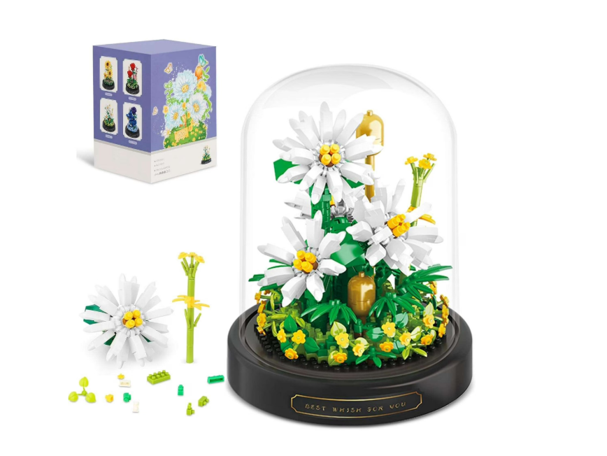 BLY23271 WHITE DAISY (490 PCS)