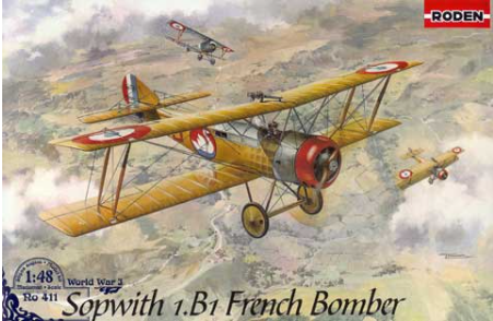ROD-411	1/48 Sopwith 1B1 WWI French BiPlane Bomber