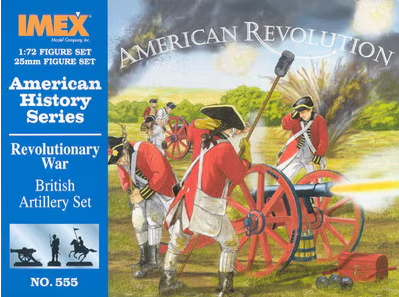 IMX-555	1/72 Revolutionary War British Artillery (24, 4 cannons)