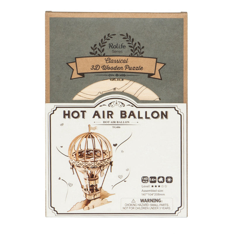 TG406 Hot Air Ballon Wooden Puzzles 3D Crafts