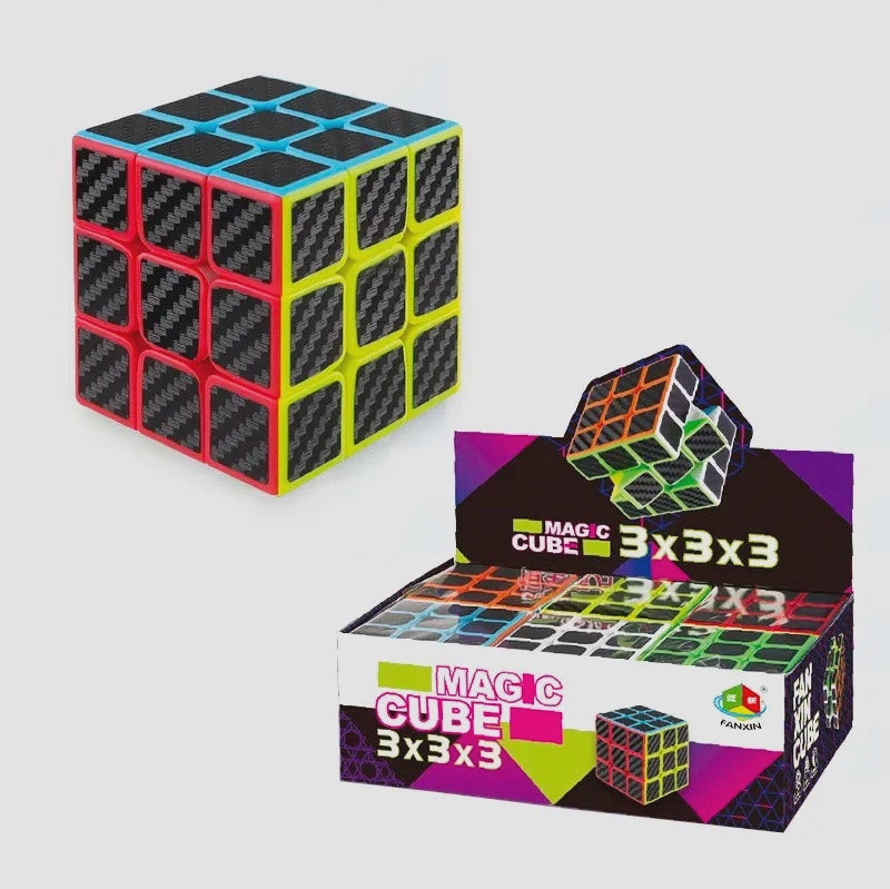 3x3 Rubik’S Cube – Carbon Fiber Style Magic Cube