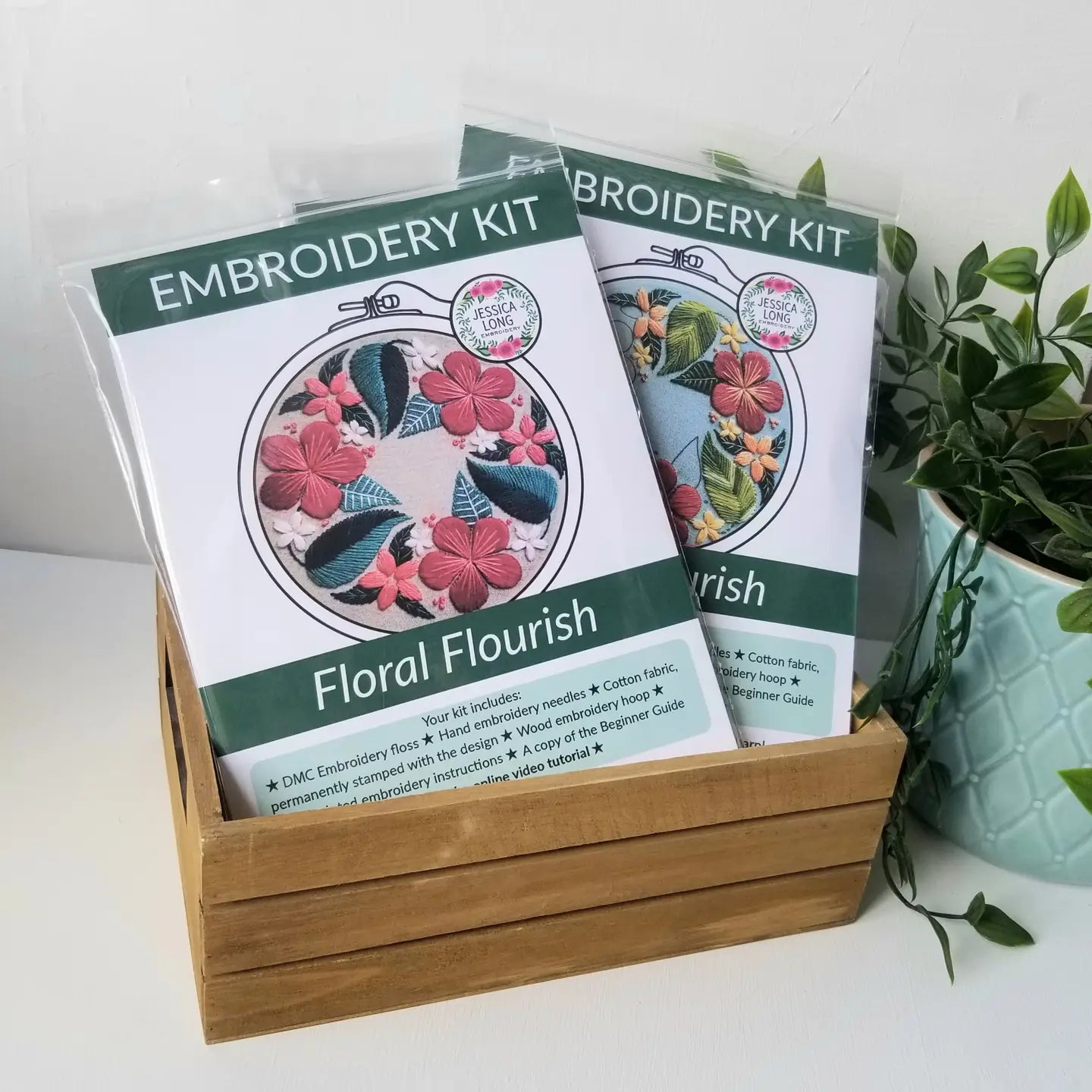 Floral Flourish Beginner Embroidery Kit