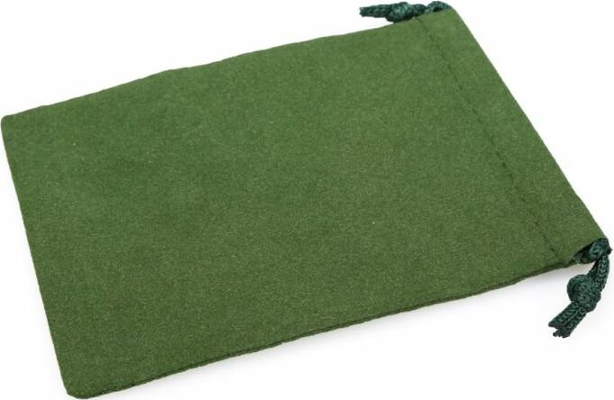 Dice Bag: Small Suede Cloth Green