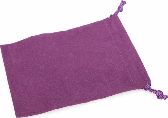 Dice Bag: Small Suede Cloth Purple