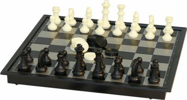 10" Magnetic Chess with Non Magnetic Checkers