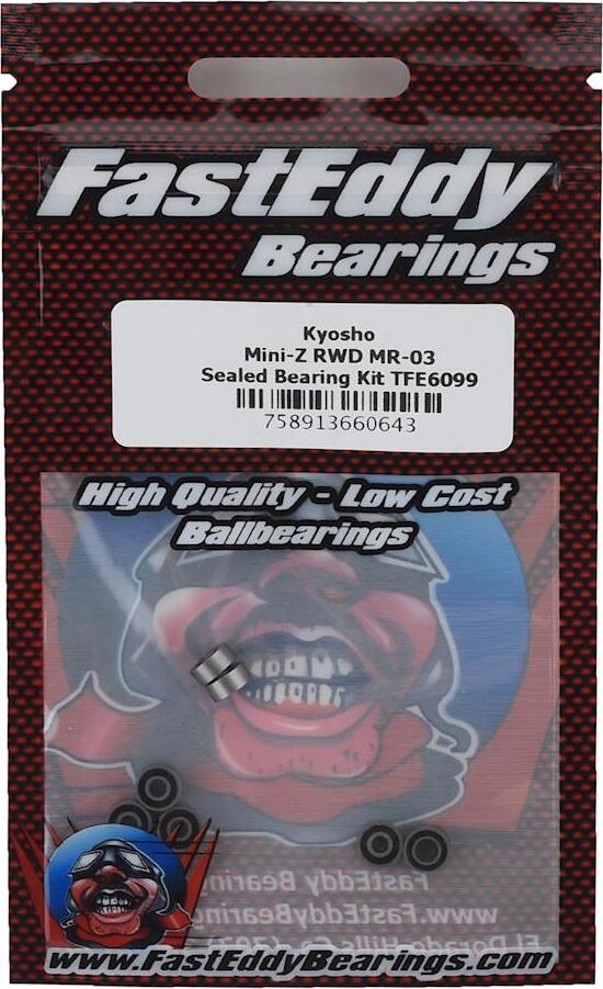 FastEddy Kyosho Mini-Z RWD MR-03 Sealed Bearing Kit