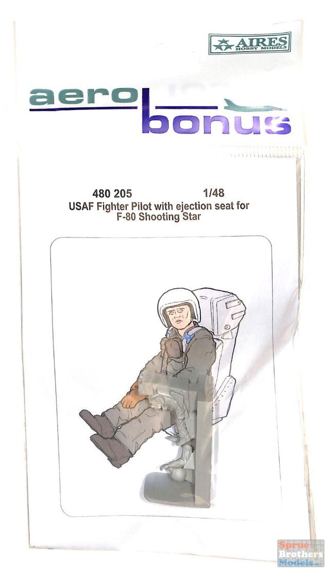 ABN-480205 1/48 USAF F80 Shooting Star Fighter Pilot w/Ejection Seat