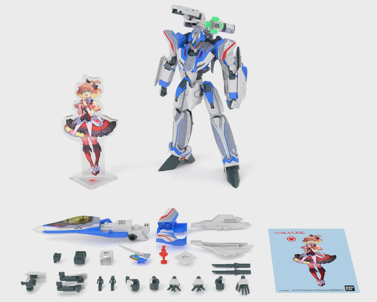 BAS2812836 Bandai HG 1/100 Hayate Immelmann's VF-31J Siegfried "Macross Delta" Plastic Model Kit (Deluxe Version)