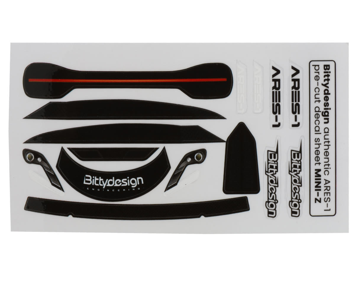 BDYMZ-AS1 Bittydesign Ares-1 1/28 Mini-Z Body (Clear) (98mm Wheelbase)