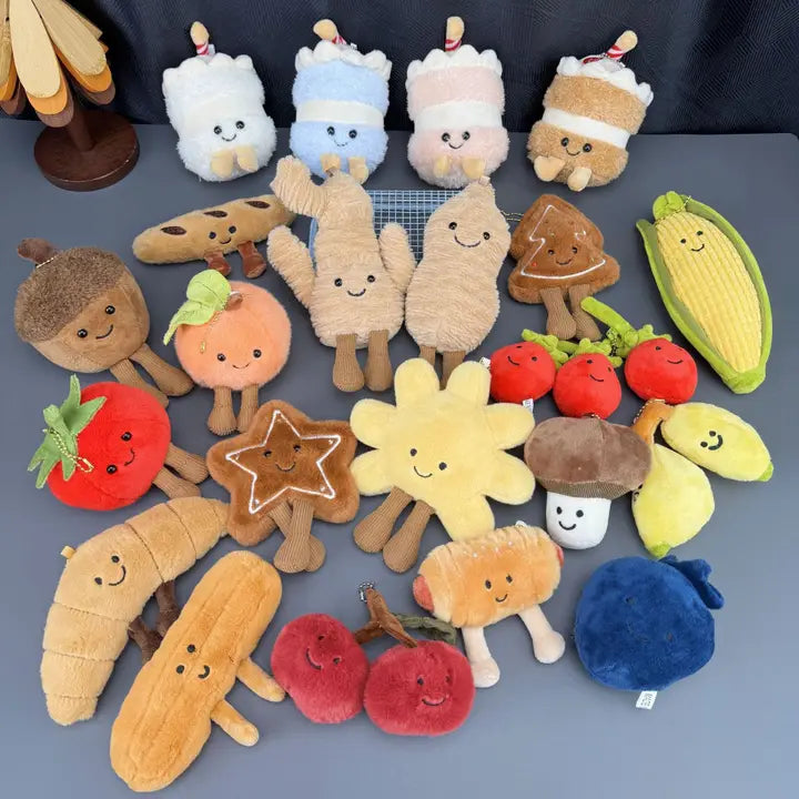 Jellycat Style Plush Keychain