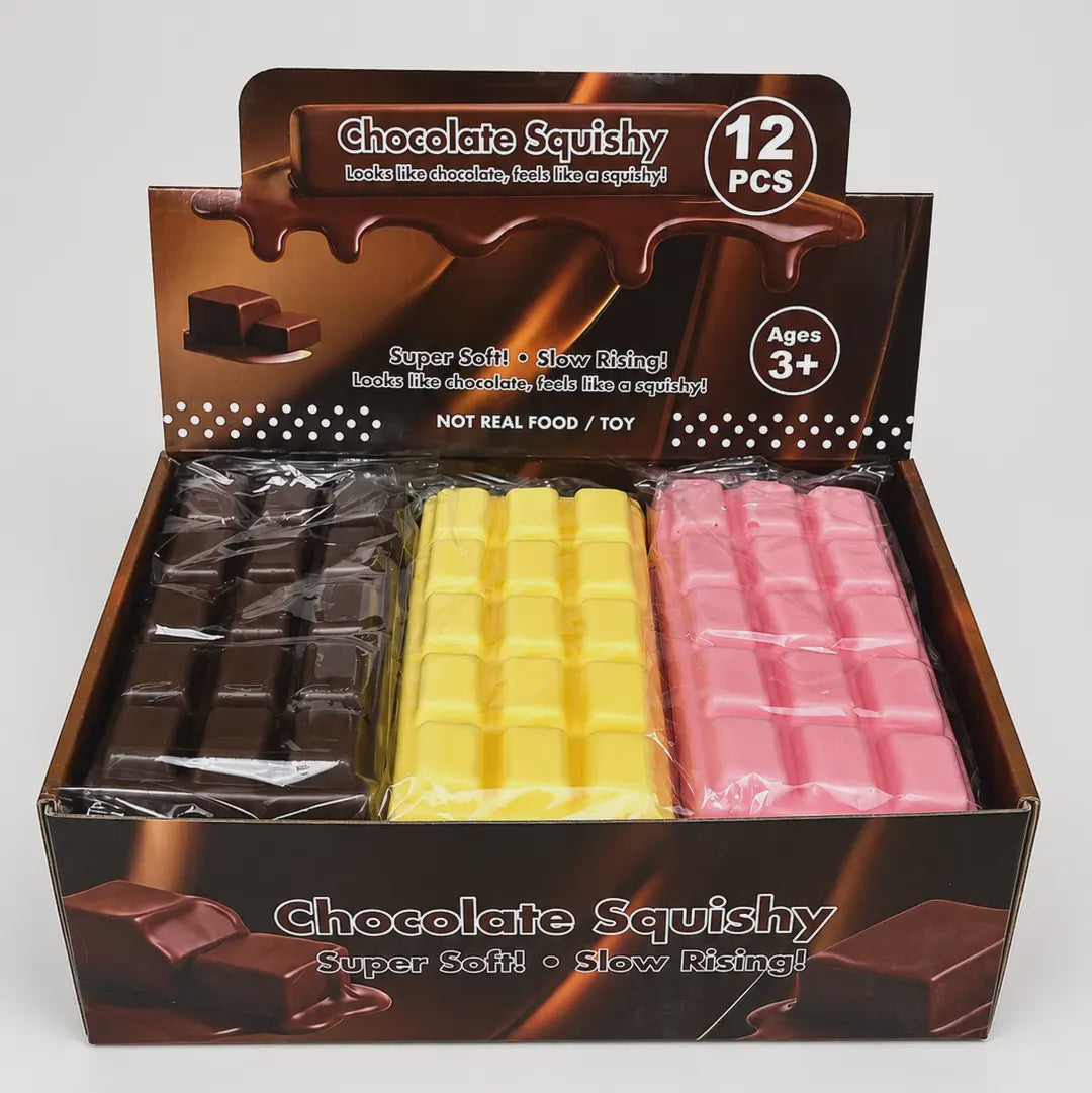 Chocolate Bar Squishy Toy – Slow Rise (6”)