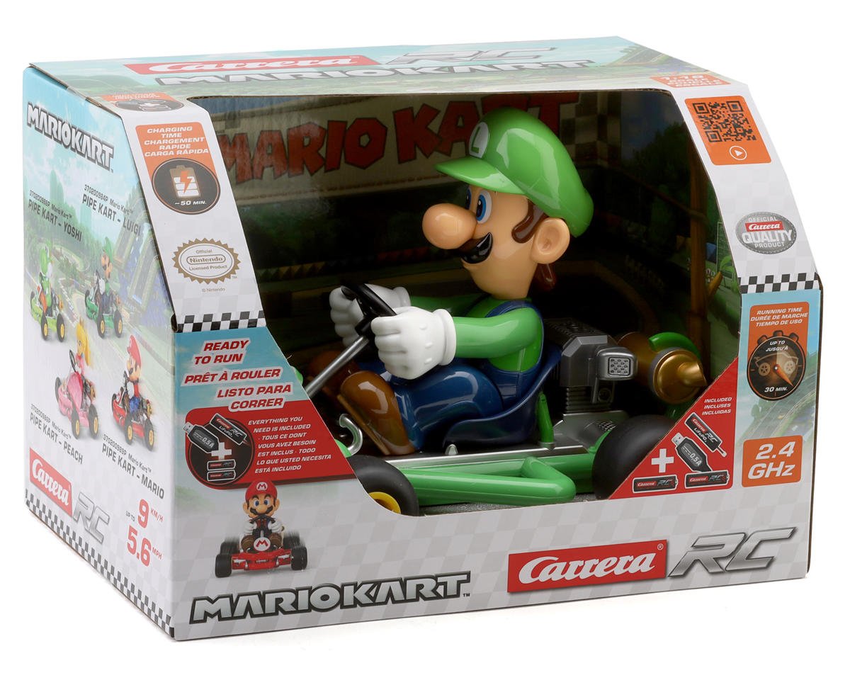 CCN00984P Carrera 2.4GHz Mario Kart™ Pipe Kart 1/18 R/C Car (Luigi)