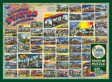 Vintage American Postcards puzzle (1000 pc)
