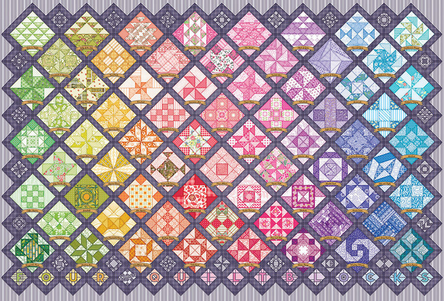 Four Square Quilt Blocks puzzle (2000 pc)