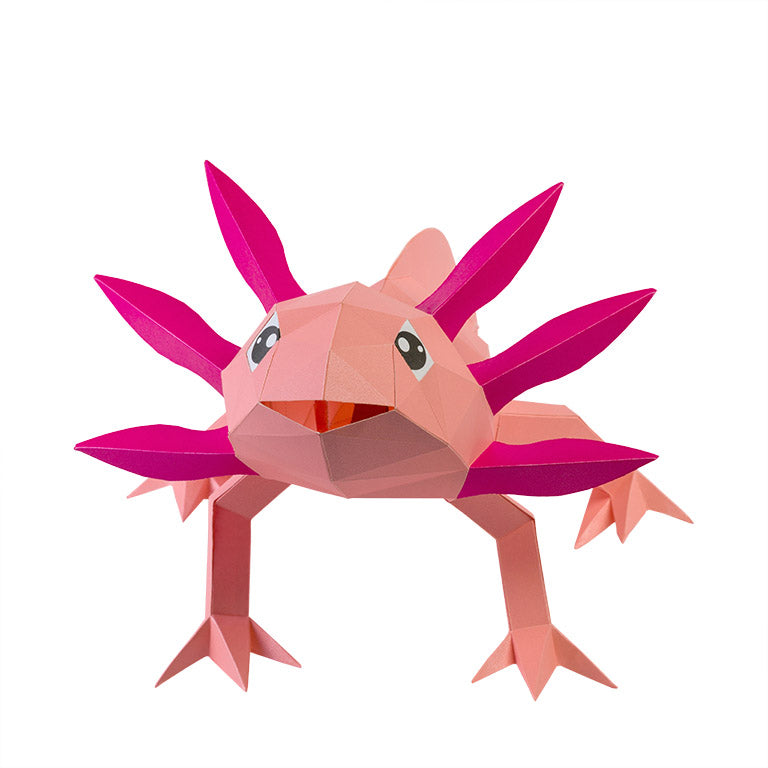 AXOTPI Axolotl 3D Origami Model Papercraft, Animal Lamp