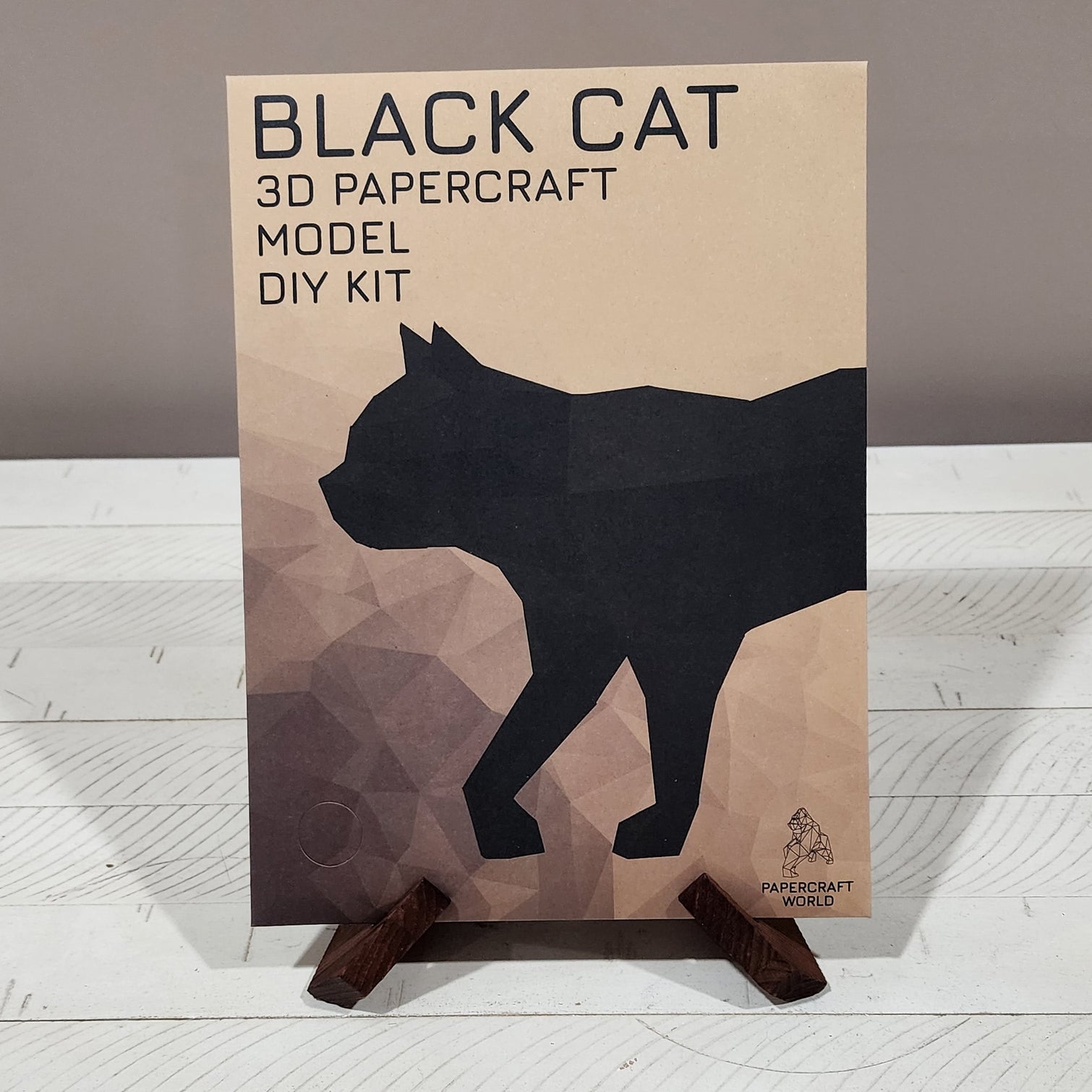 CATTBL 3D Paper Art Black Cat Origami Model
