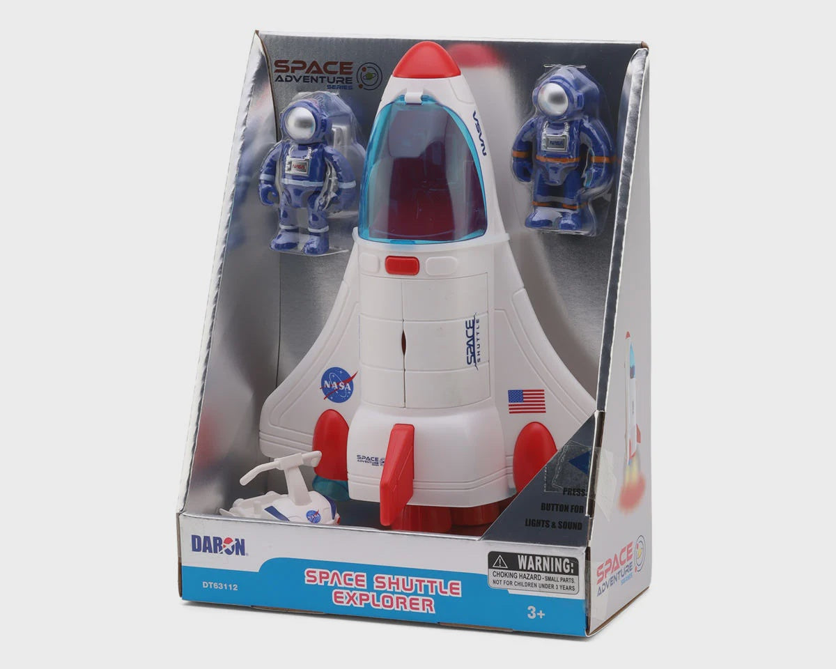 DWTDT63112 Daron Worldwide Trading NASA Space Adventure Series Space Shuttle w/2 Astronaut Figures