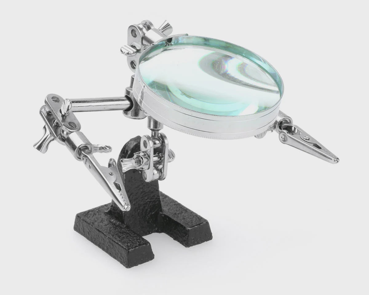 4030 Enkay Helping Hands Stand w/Adjustable Arms & Magnifier