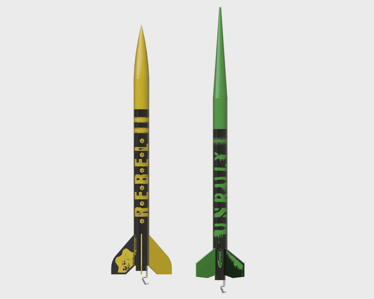 EST1366 Estes The Mavericks™ Rebel & Unruly Flying Model Rocket Kit