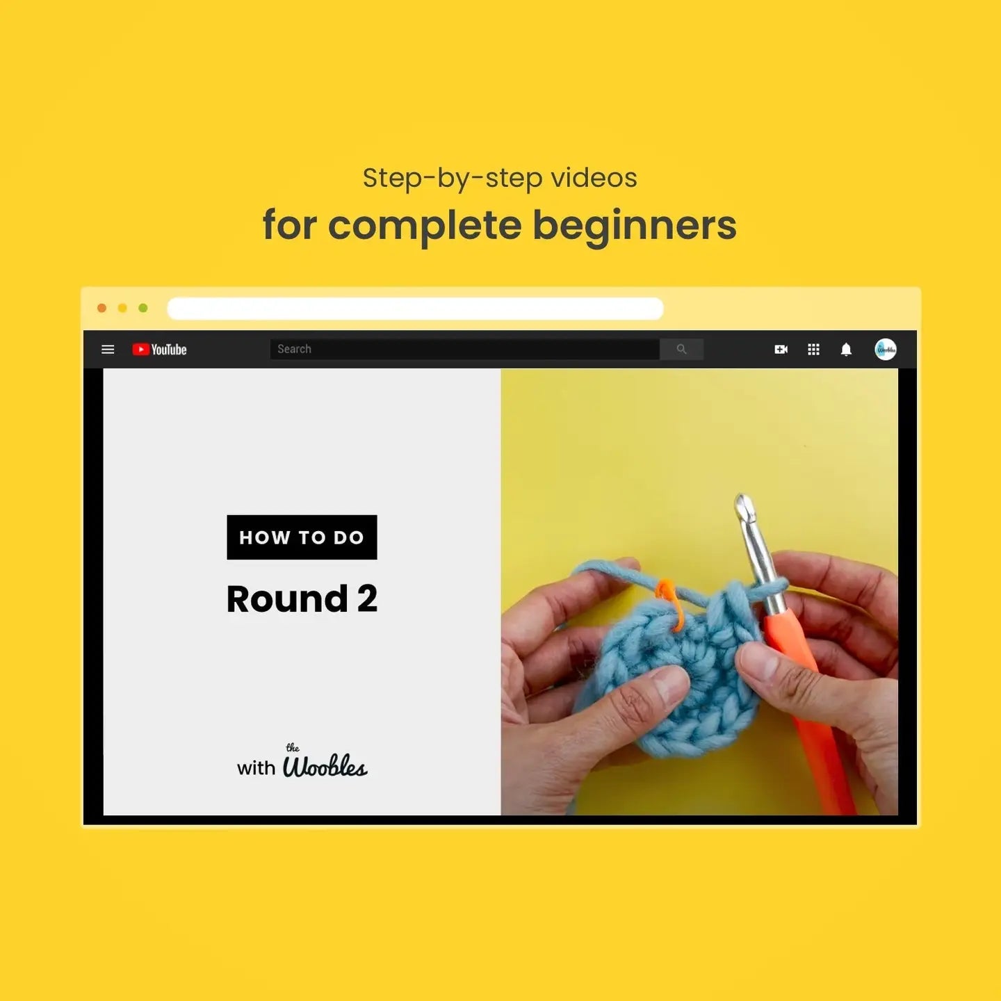 Fred the Dinosaur Beginner Crochet Kit