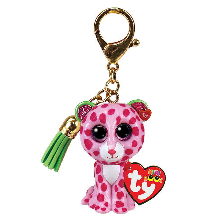 25053 GLAMOUR - leopard pink mini boos clip