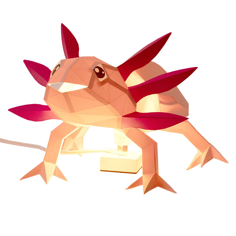 AXOTPI Axolotl 3D Origami Model Papercraft, Animal Lamp