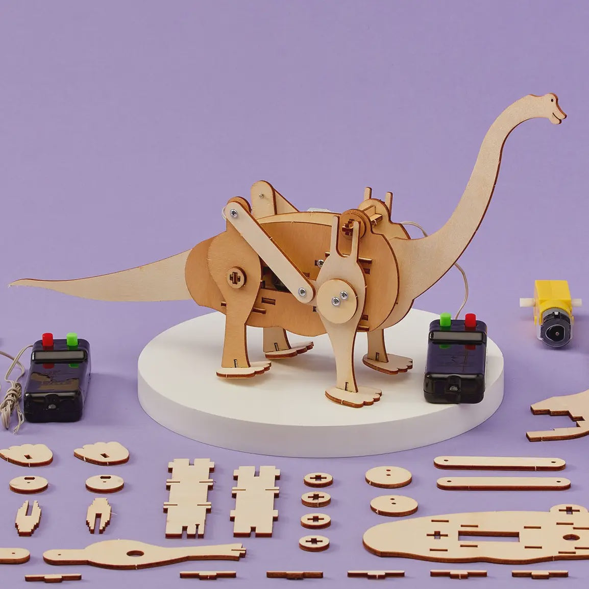 Dinosaur Robot Diy Kit - Brachiosaurus, Stem Toy, Craft Kit