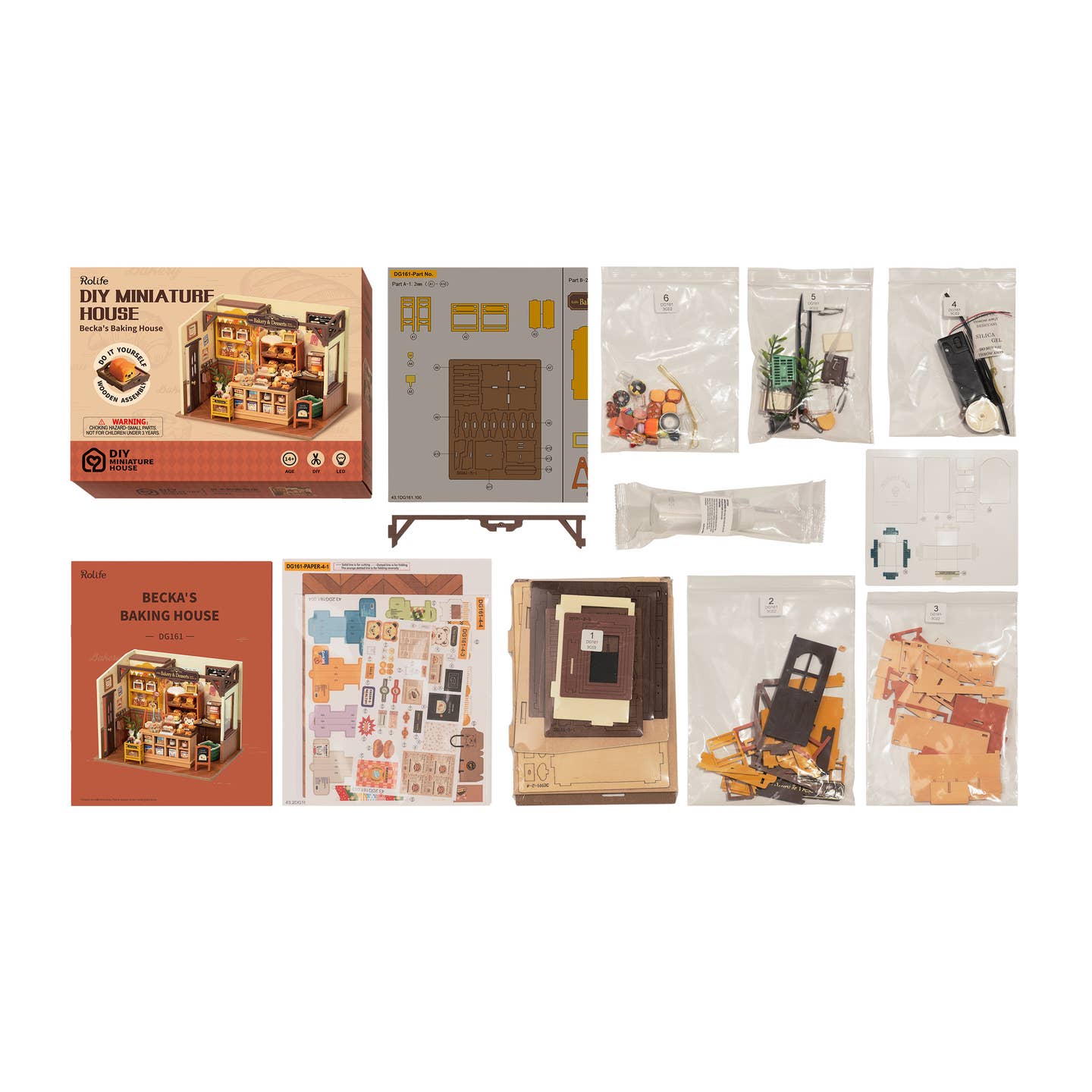Diy Miniature House Kit: Becka's Baking House