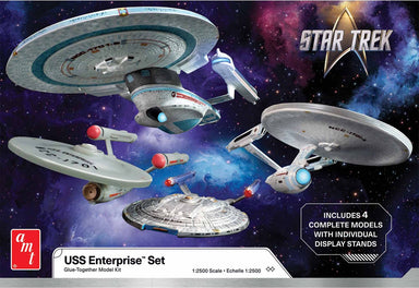 1/2500 Star Trek: U.S.S. Enterprise Four Ship Model Set