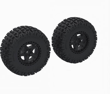 DBOOTS 'FORTRESS SC' Tire Set Glued, Black (2)
