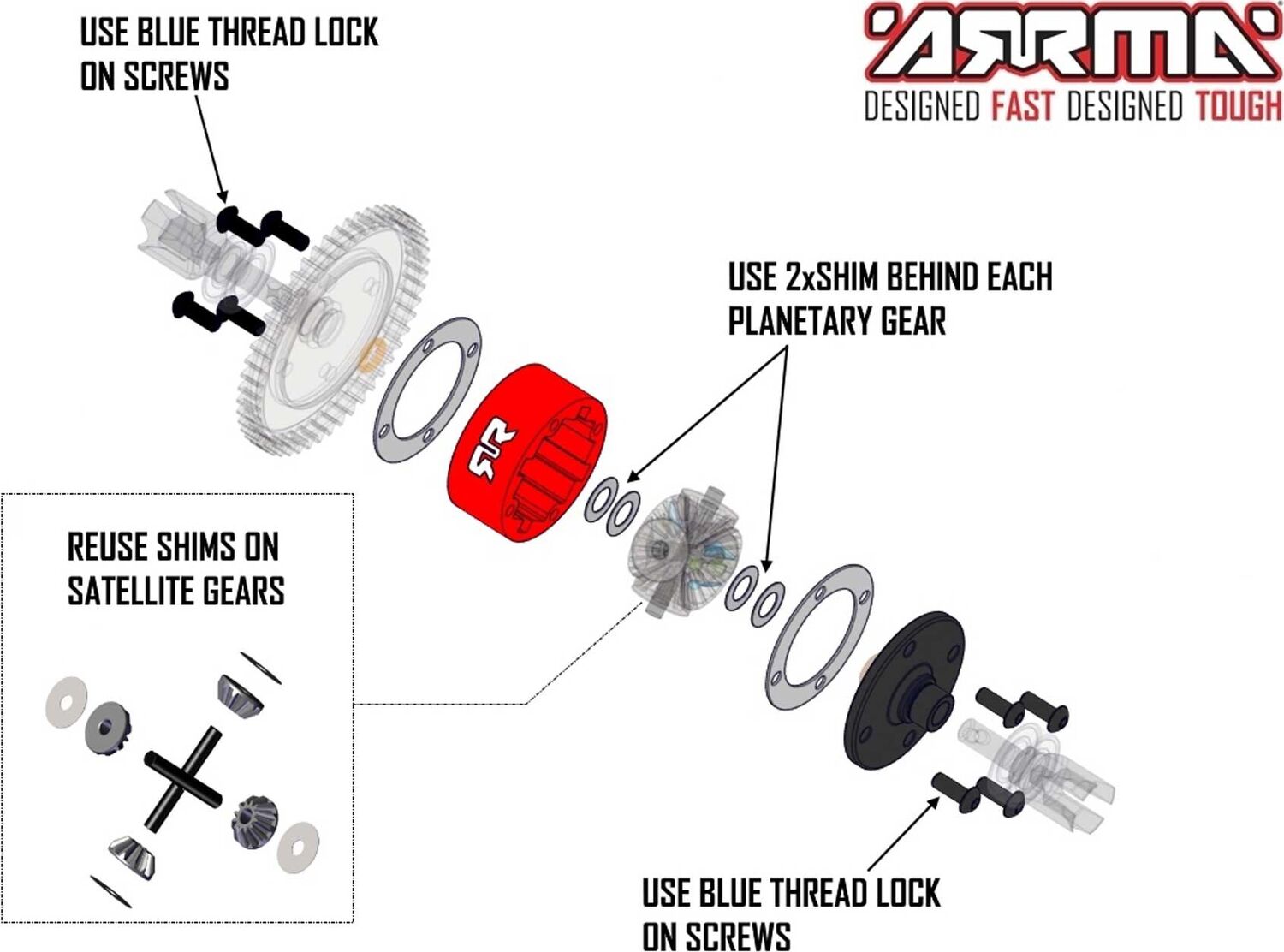 Metal Diff Case
