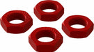 Aluminum Wheel Nut, 17mm Red (4)