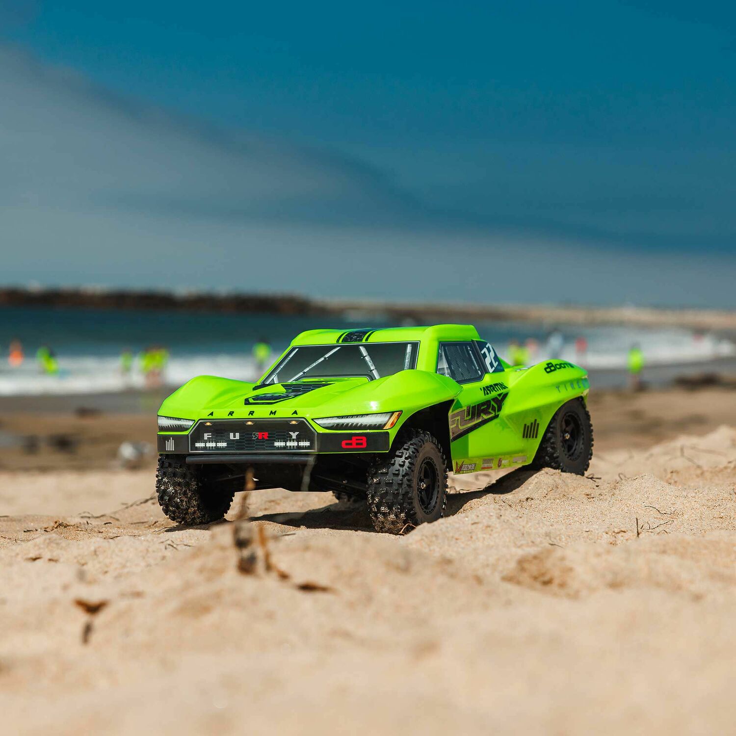 1/10 FURY MEGA 550 2WD Short Course Truck RTR, Green