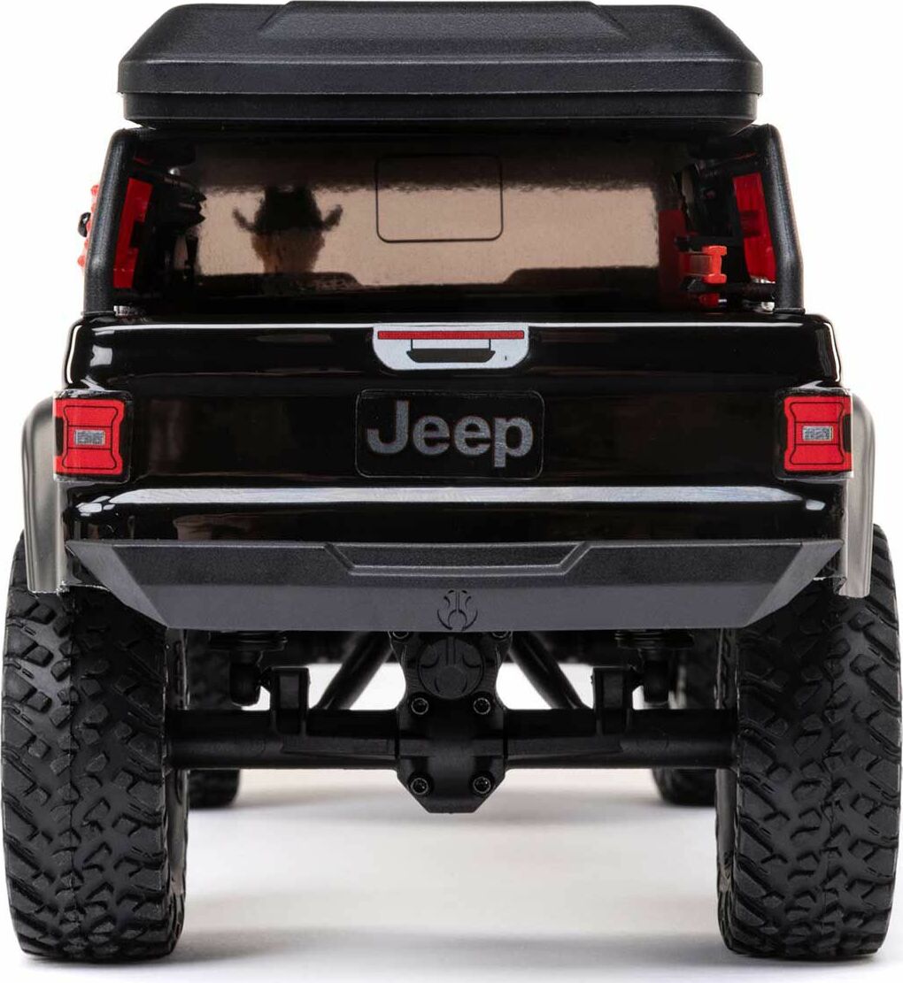 1/24 SCX24 Jeep JT Gladiator 4WD Rock Crawler Brushed RTR, Black