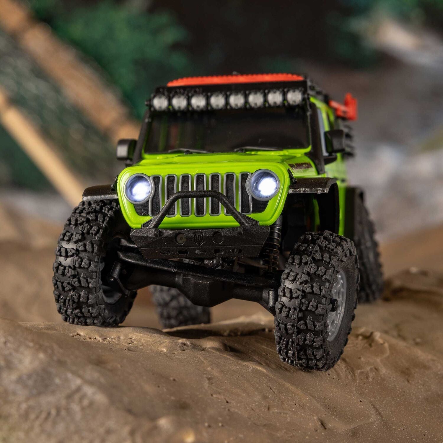 1/30 SCX30 Jeep Wrangler JLU 4X4 RTR Brushed Rock Crawler (Battery & Charger Included), Green