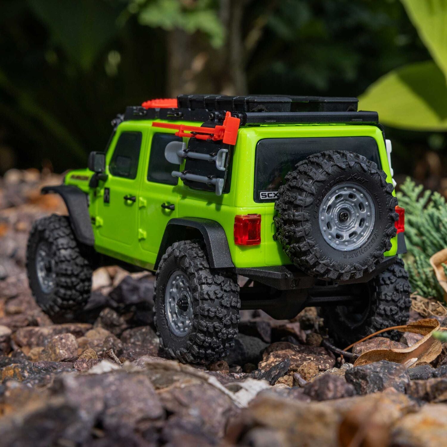 1/30 SCX30 Jeep Wrangler JLU 4X4 RTR Brushed Rock Crawler (Battery & Charger Included), Green
