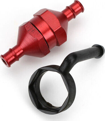 In-Line Fuel Filter, Red